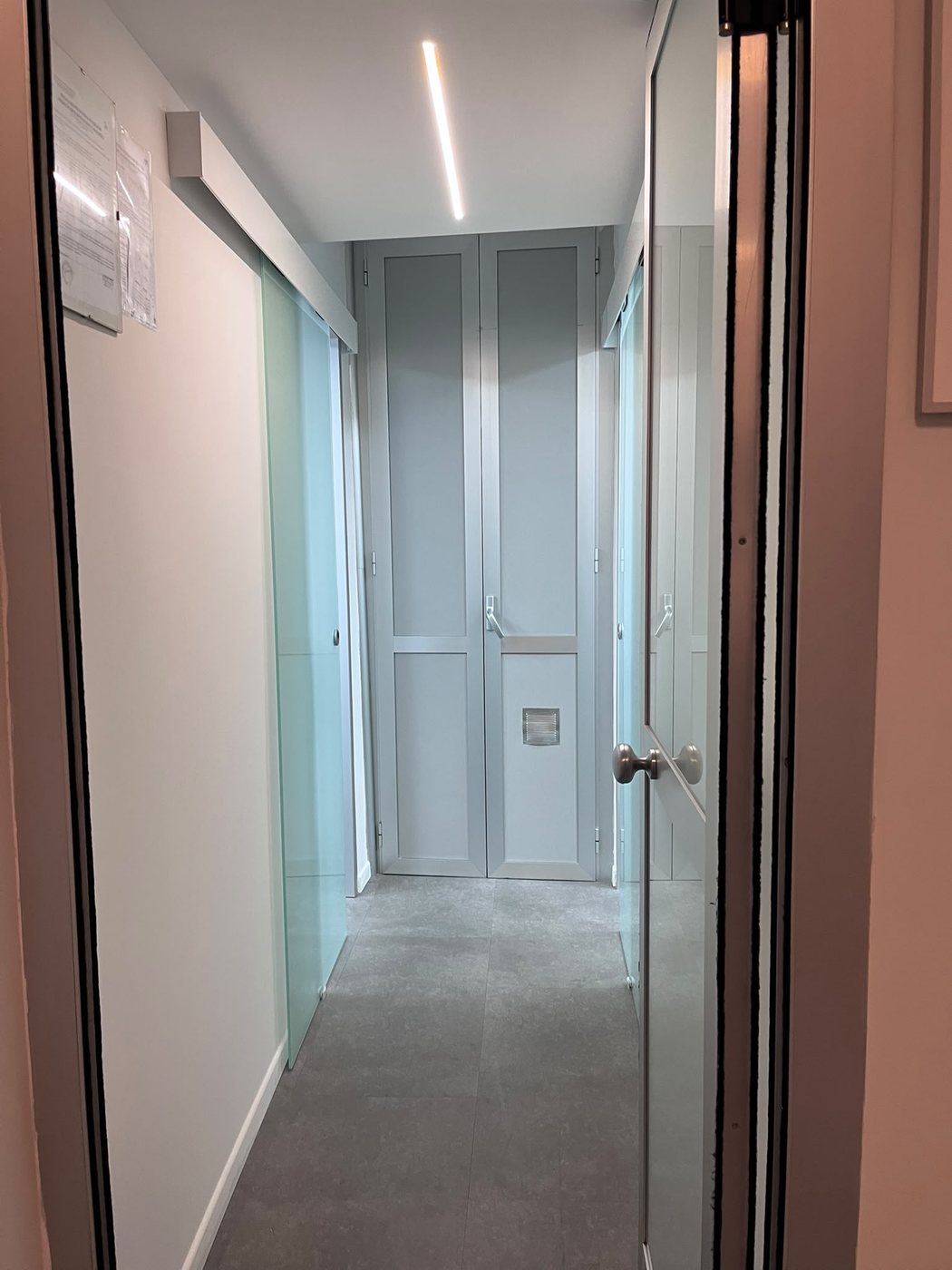 Il corridoio che porta agli ambulatori