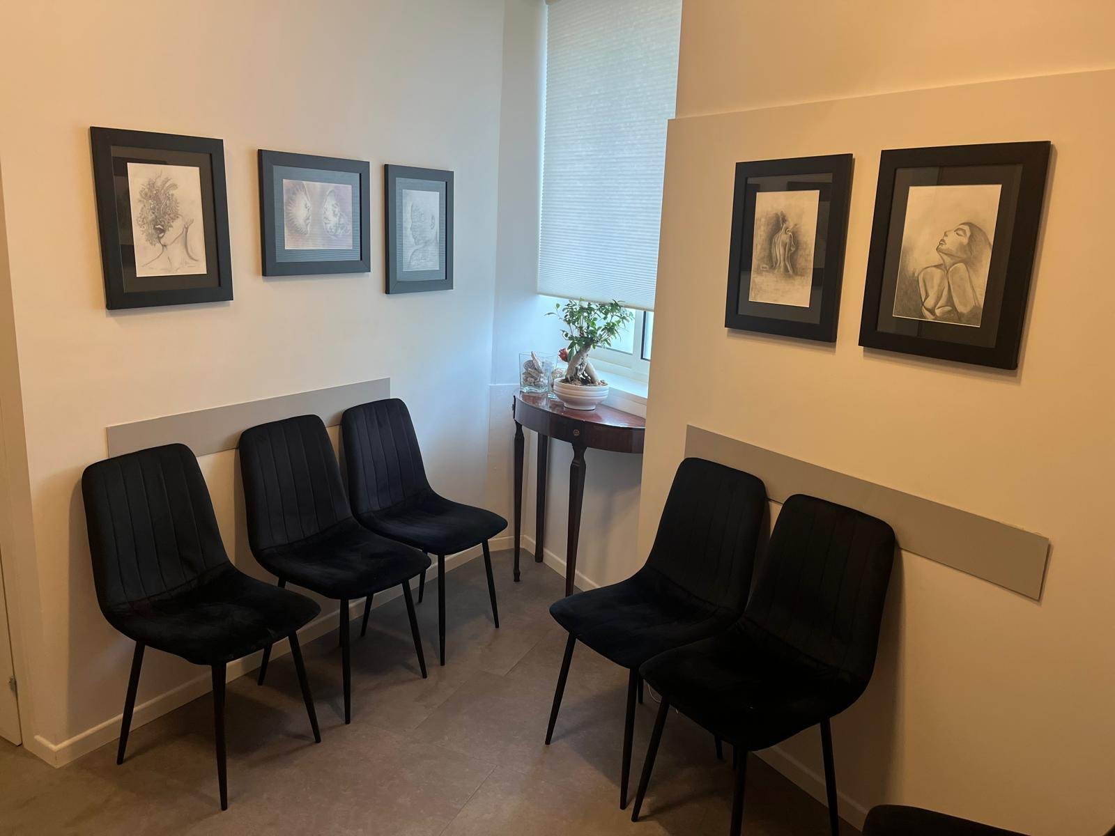 La sala d'attesa dello studio