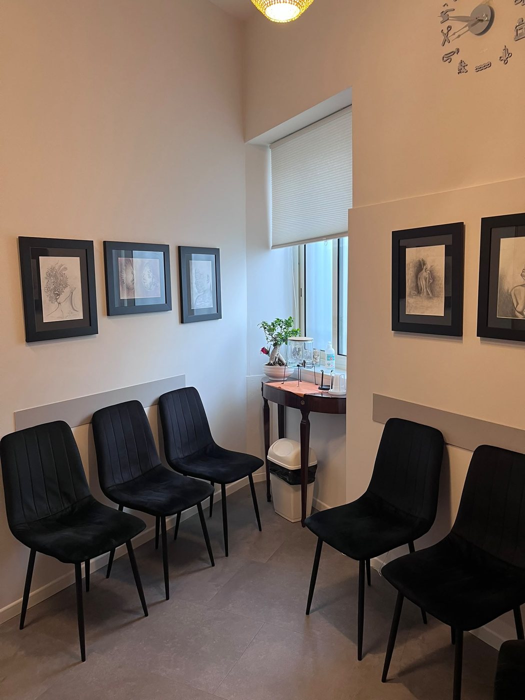 La sala d'attesa dello studio
